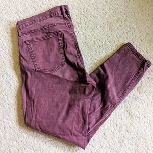 GAP 1969 Legging Jean - Dusty Rose Red